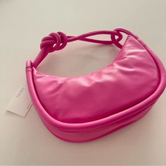 Jules Kae Luna Rope Hobo Purse - Fuchsia NWT - Picture 4 of 7